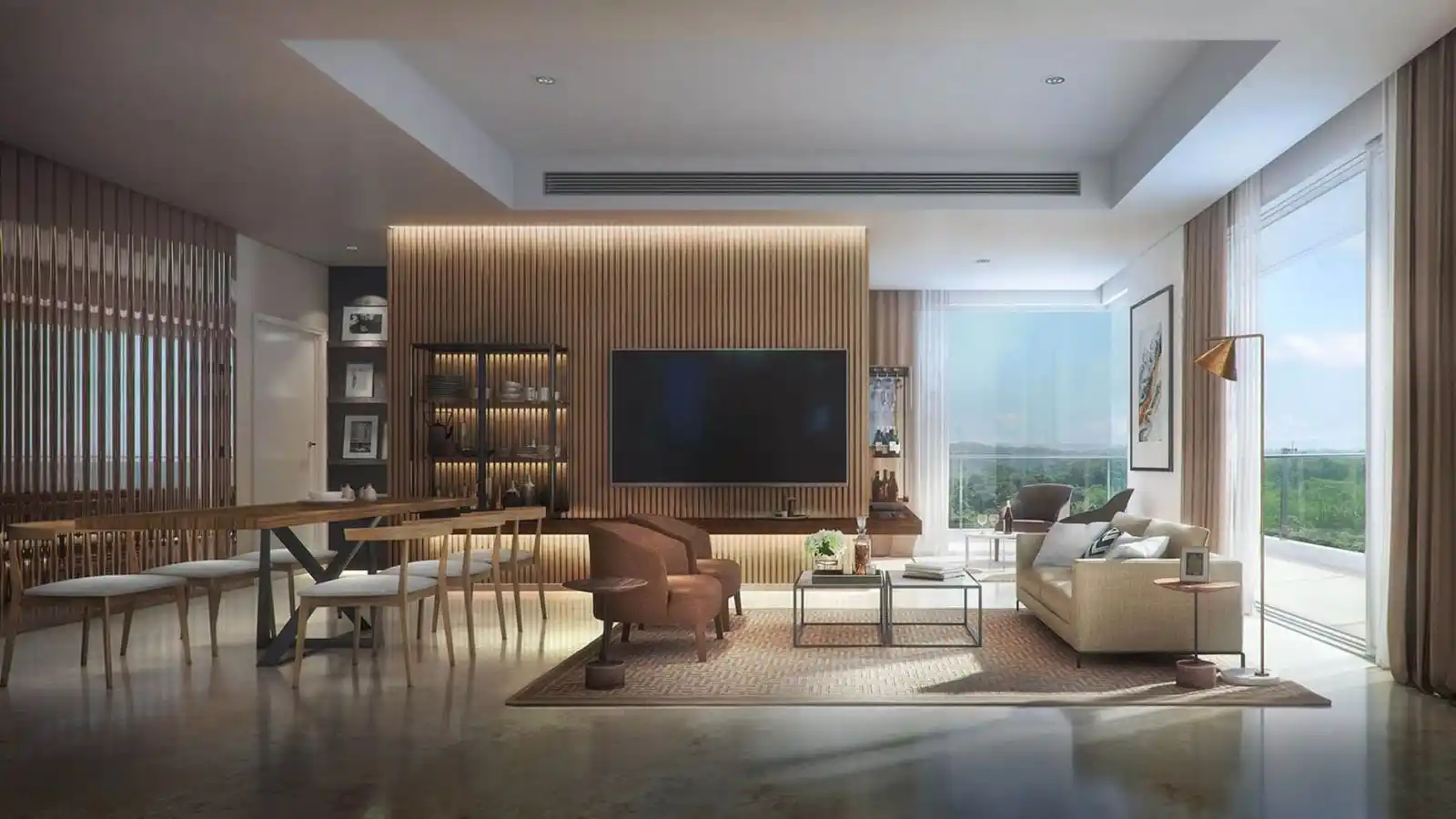 Hines & Conscient Elevate Apartments-In-Sector 59-Living Hall